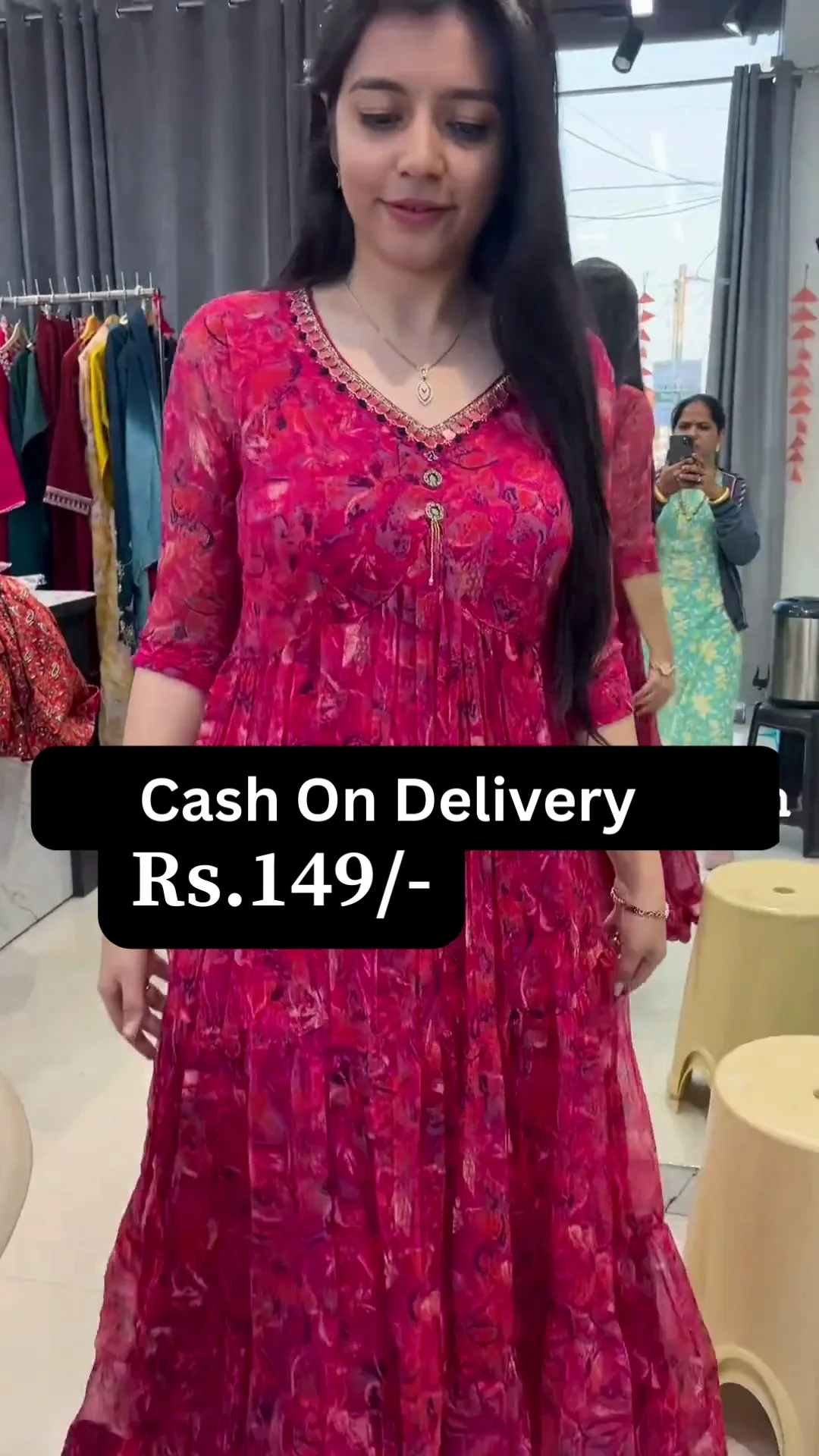Maroon Blossom Trend Kurti